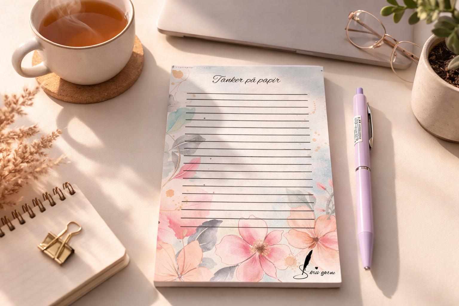 Notatblokk- "Tanker på papir"